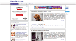 Desktop Screenshot of listasde10.com