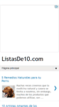 Mobile Screenshot of listasde10.com