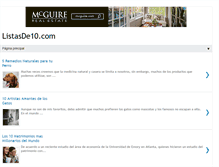 Tablet Screenshot of listasde10.com